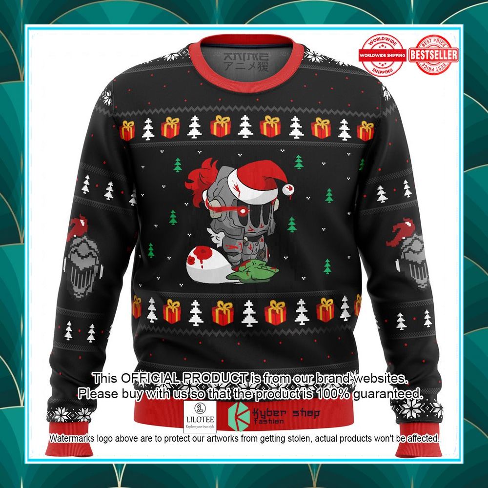 goblin slayer santa ugly christmas sweater 1 287