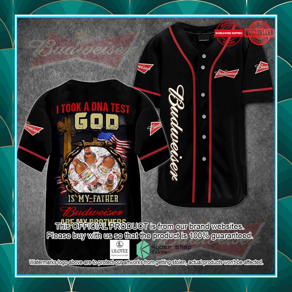 god is my father budweiser are my brothers baseball jersey 1 452