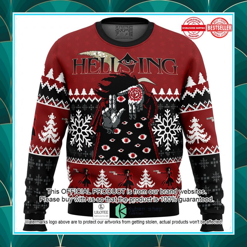 god with us hellsing ugly christmas sweater 2 222