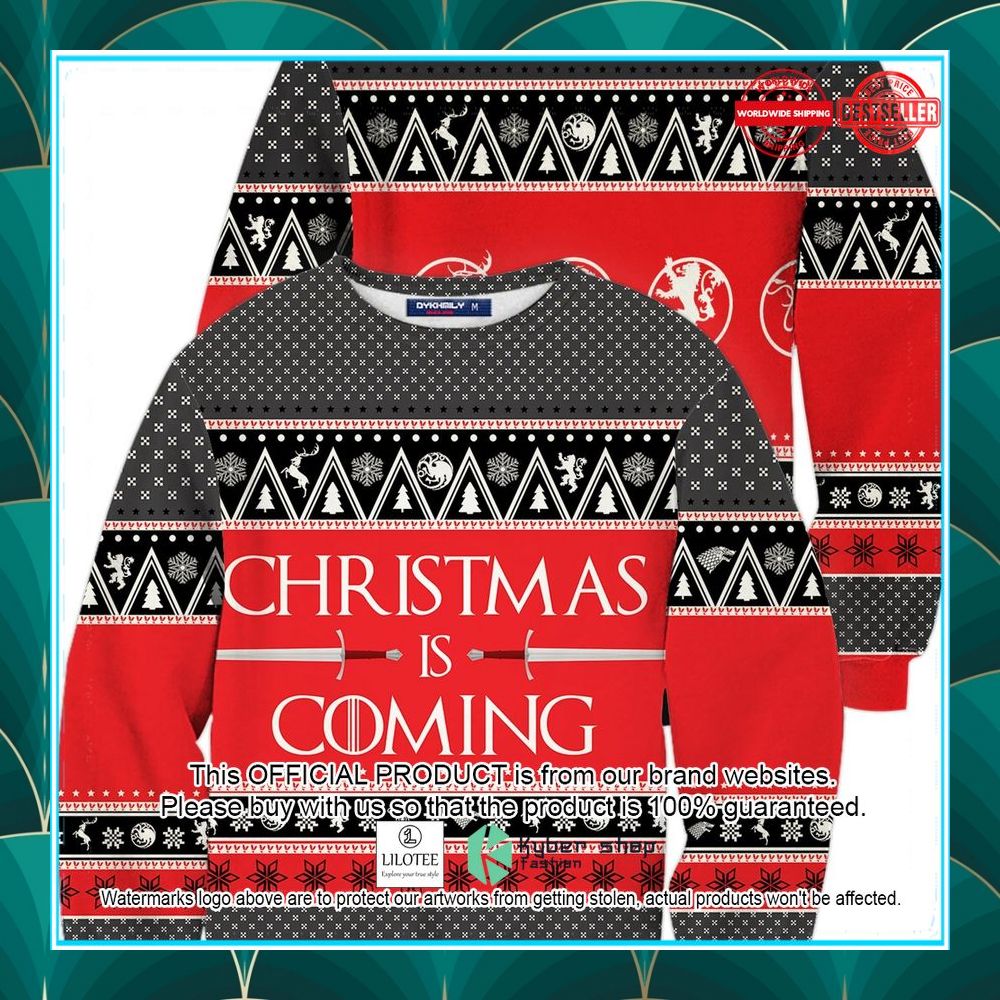 got game of thrones christmas is coming ugly sweater 1 829