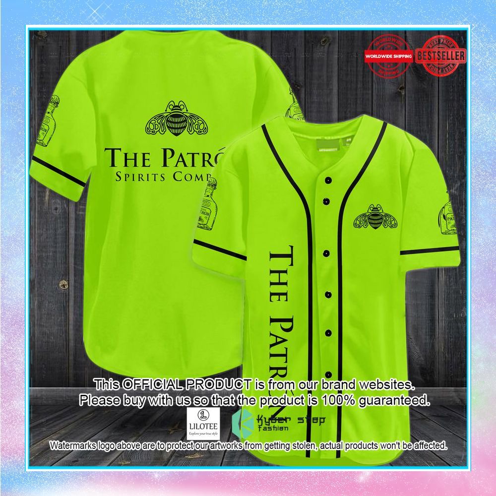 green patron baseball jersey 1 636