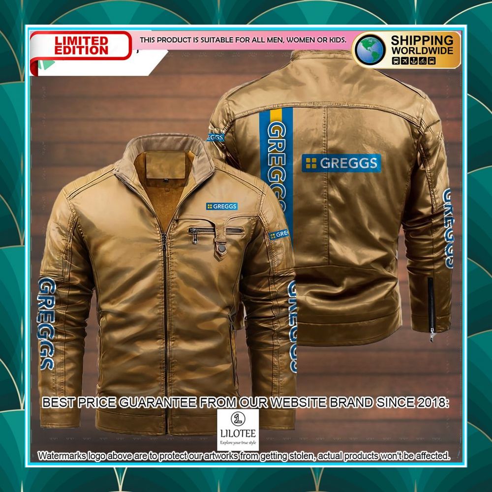greggs leather jacket 3 884