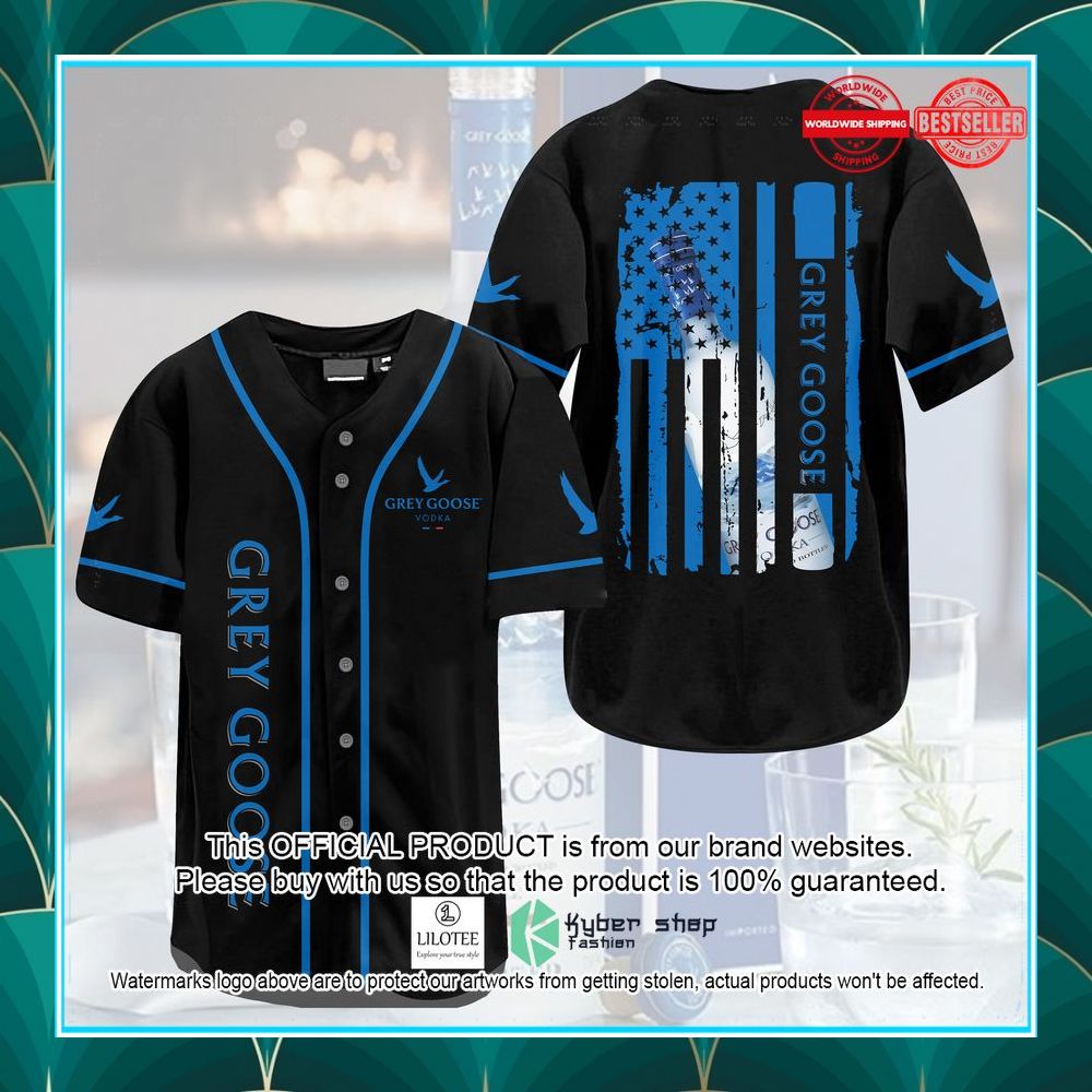 Grey Goose Flag Baseball Jersey 3 grey goose flag baseball jersey 1 49