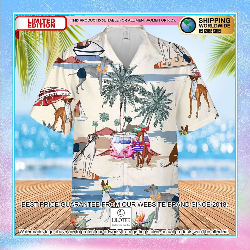 greyhound summer beach hawaiian shirt 1 445