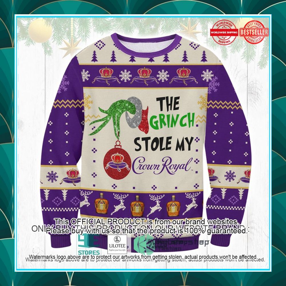 grinch crown royal christmas sweater 1 635