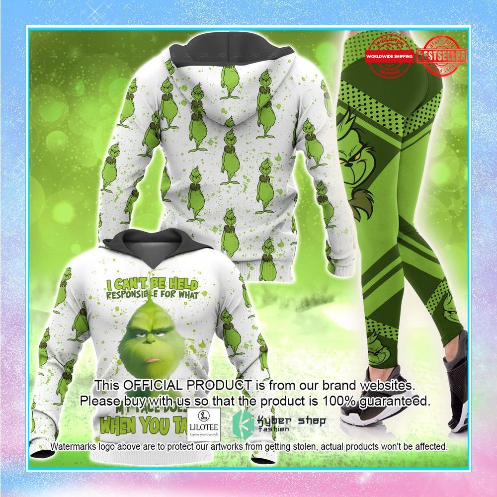 grinch my face does when you talk hoodie leggings 1 298