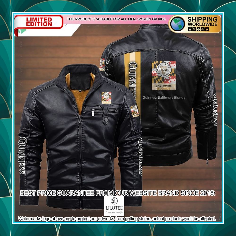 guinness baltimore blonde leather jacket 4 605