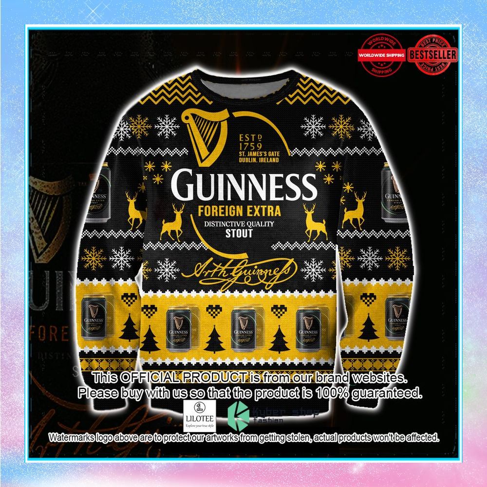 guinness foreign extra stout christmas sweater 1 502
