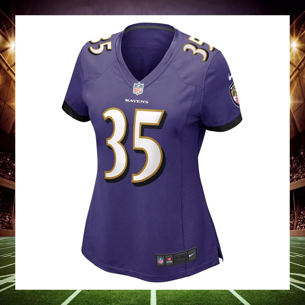 gus edwards baltimore ravens purple football jersey 2 341