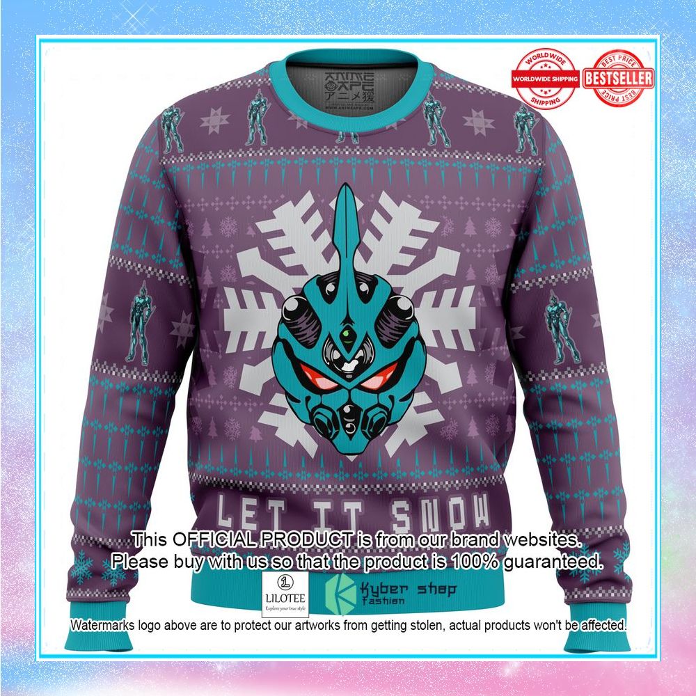 guyver let it snow ugly christmas sweater 1 974