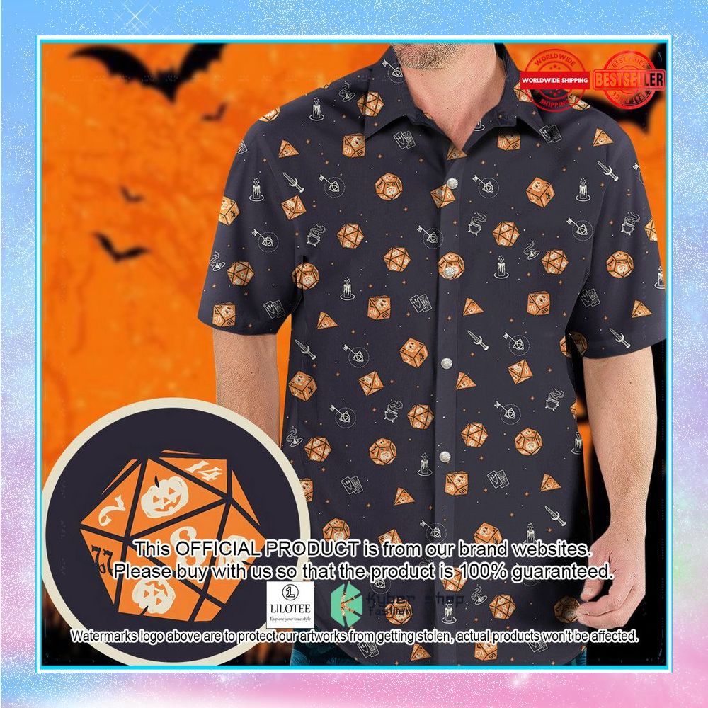 halloween dices pattern hawaiian shirt 1 402