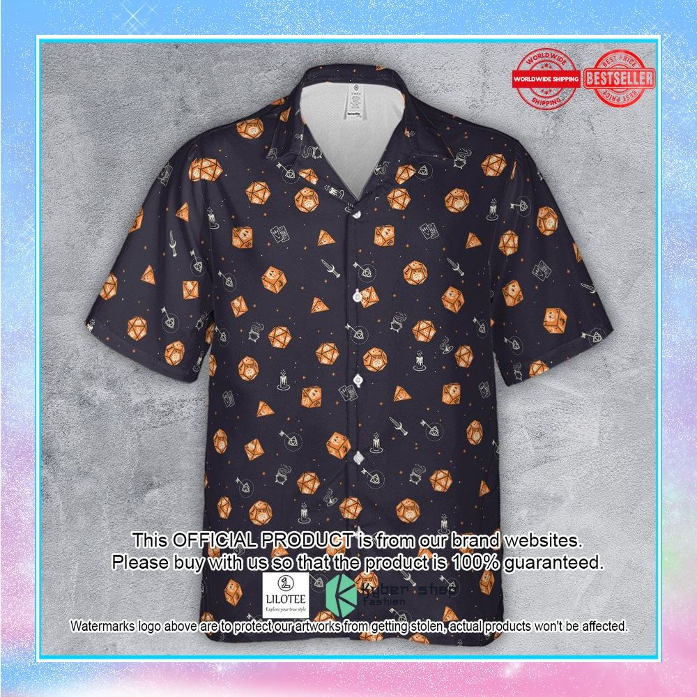 halloween dices pattern hawaiian shirt 2 737