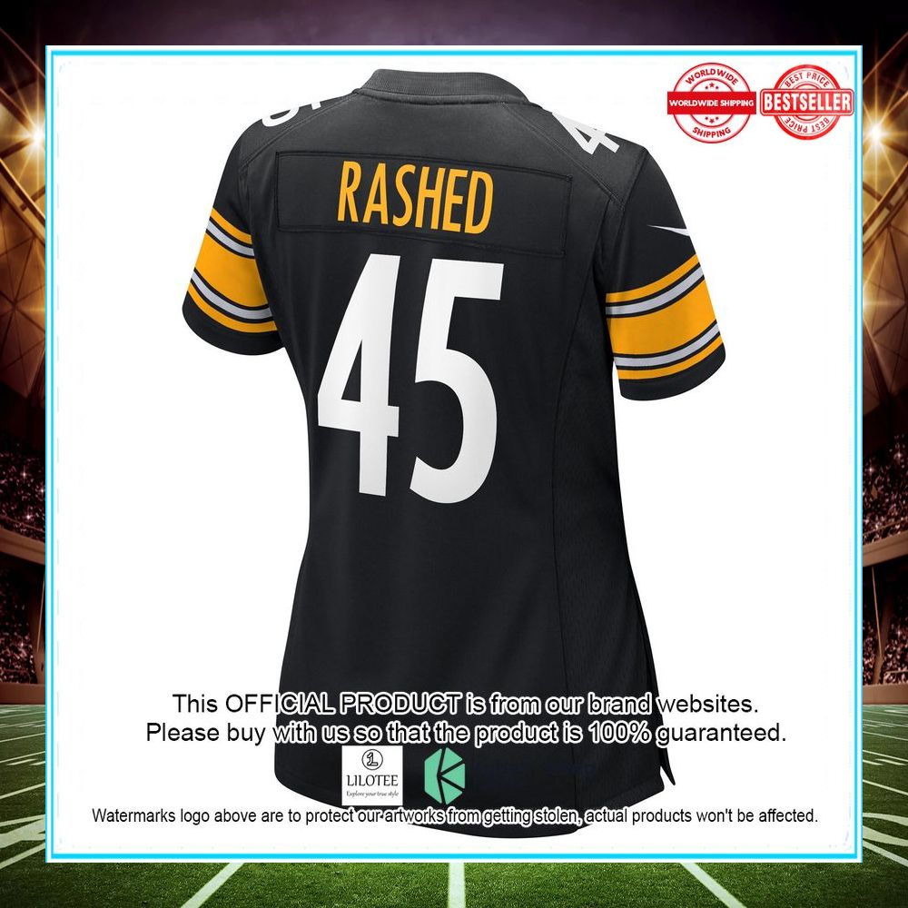 Hamilcar Rashed Jr. Pittsburgh Steelers Nike Women's Game Player Black Football Jersey - LIMITED EDITION 3 hamilcar rashed jr pittsburgh steelers nike womens game player black football jersey 3 122