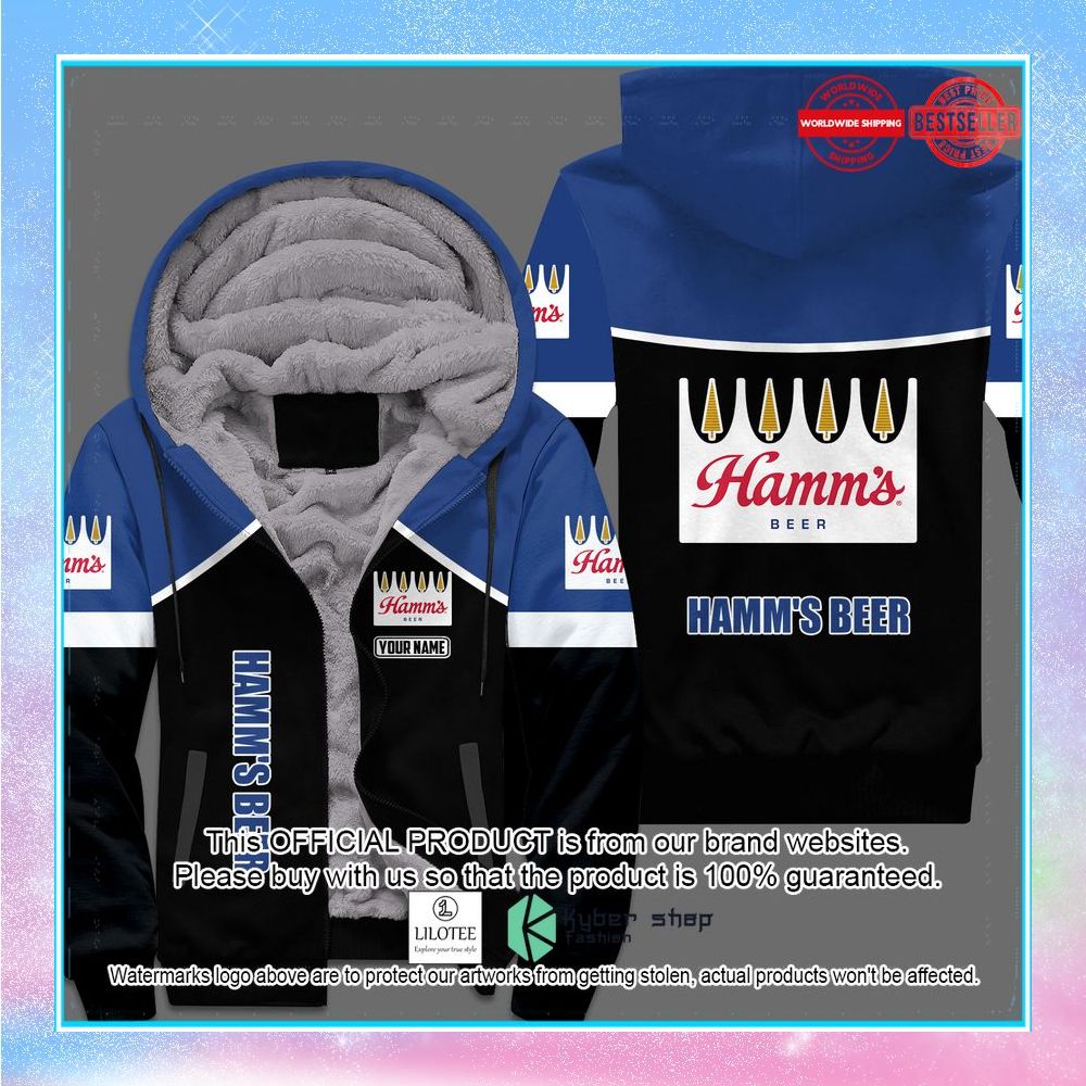 hamms beer custom fleece hoodie 1 931