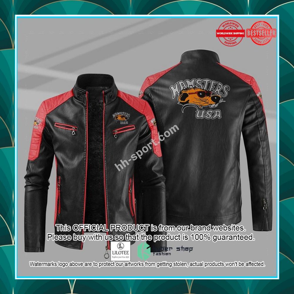 hamsters motorcycle club motor leather jacket 6 984