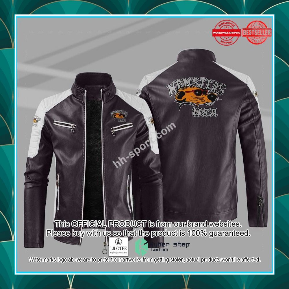 hamsters motorcycle club motor leather jacket 7 90
