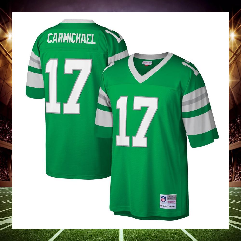 harold carmichael philadelphia eagles mitchell ness legacy replica kelly green football jersey 1 863