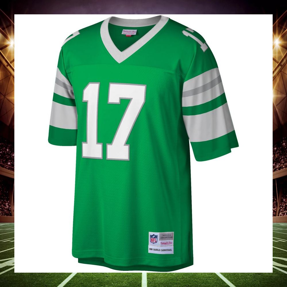 harold carmichael philadelphia eagles mitchell ness legacy replica kelly green football jersey 2 188
