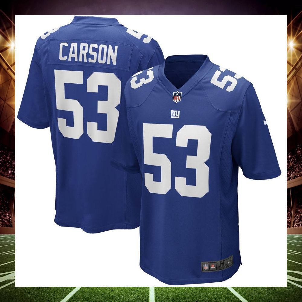 Harry Carson New York Giants Football Retired Royal Football Jersey - LIMITED EDITION 4 harry carson new york giants football retired royal football jersey 4 863