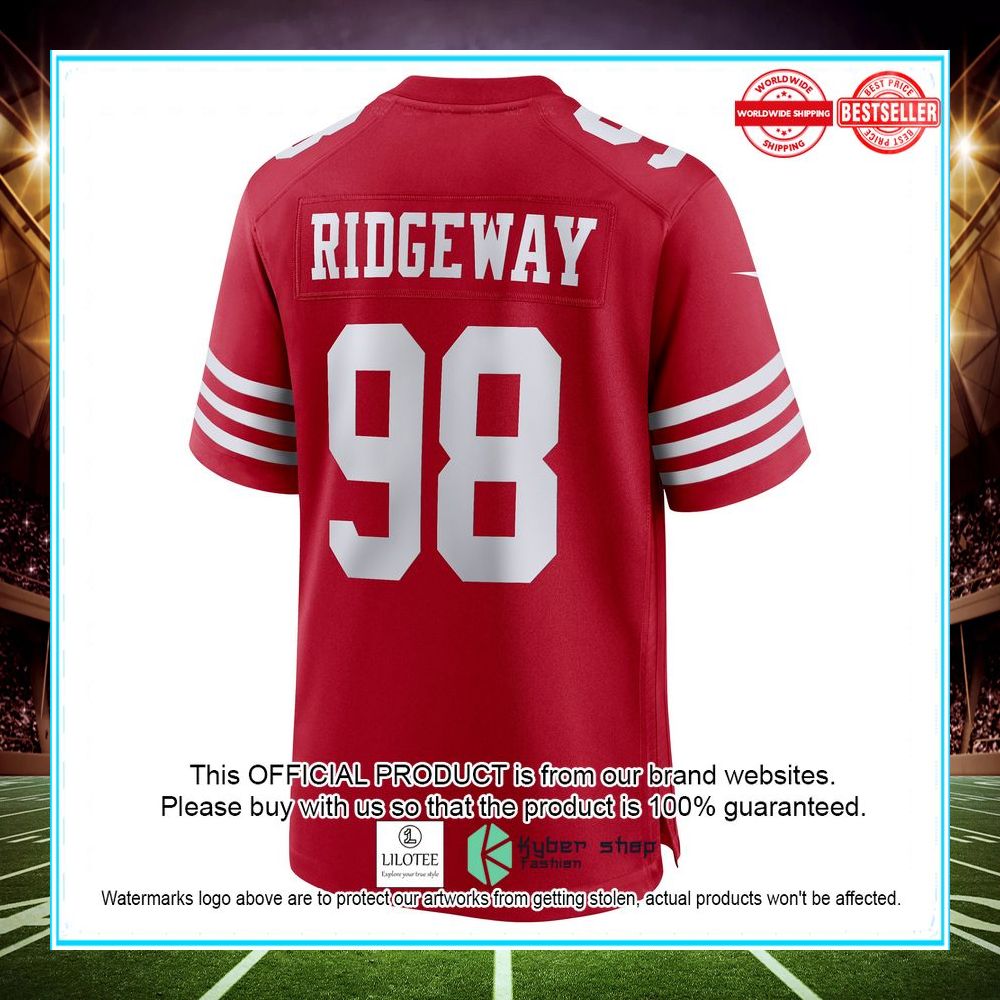 Hassan Ridgeway San Francisco 49ers Nike Game Player Scarlet Football Jersey - LIMITED EDITION 3 hassan ridgeway san francisco 49ers nike game player scarlet football jersey 3 477