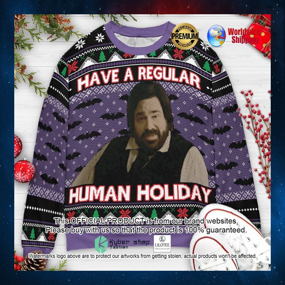 have a regular human holiday what we do in the shadows christmas sweater 1 977