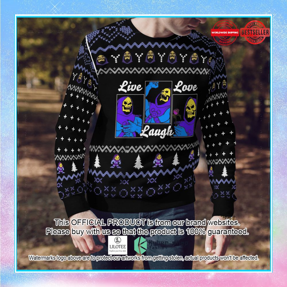he man live love laugh ugly christmas sweater 2 21