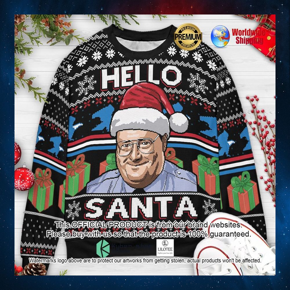 hello santa newman seinfeld christmas sweater 1 167