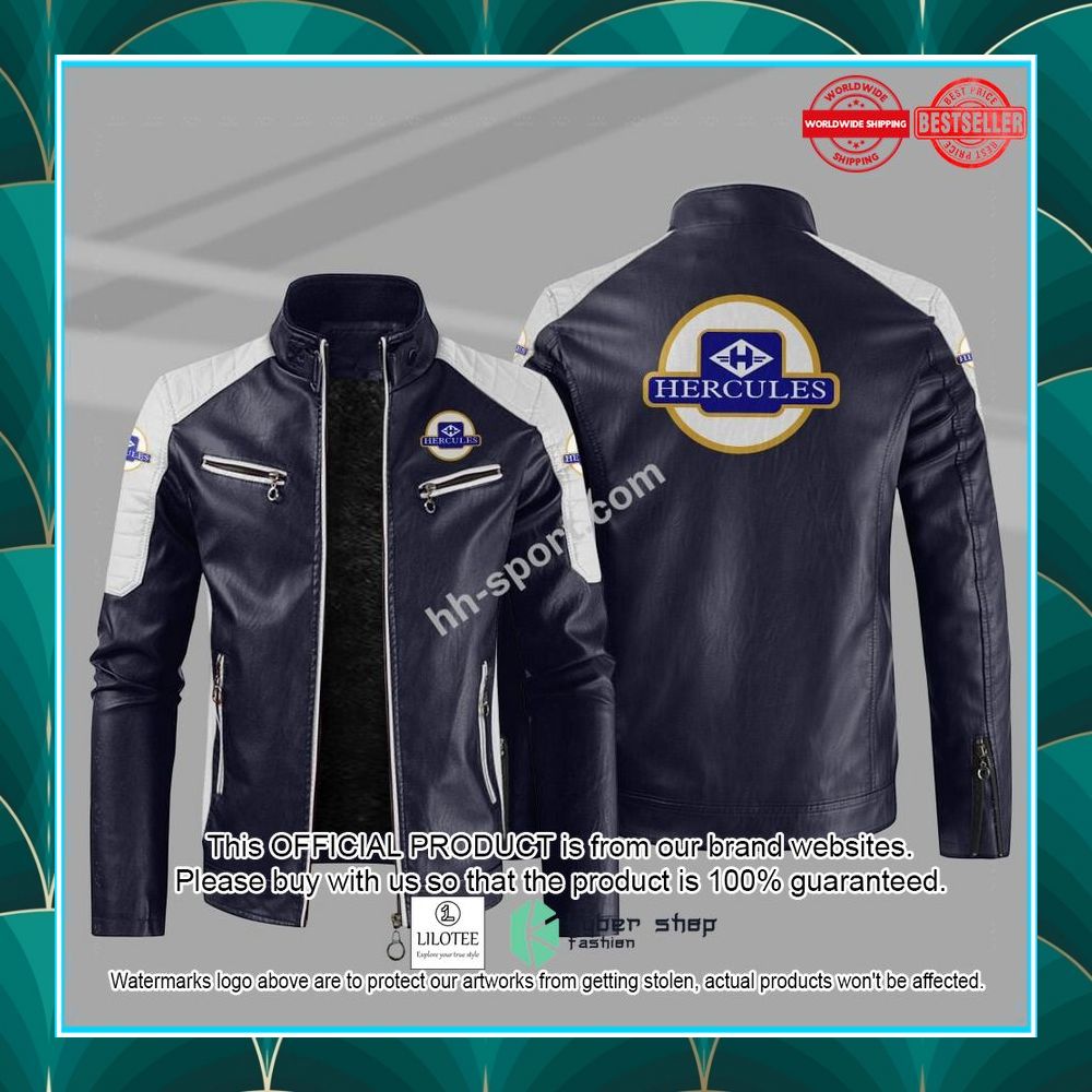 hercules motorcycle motor leather jacket 5 73