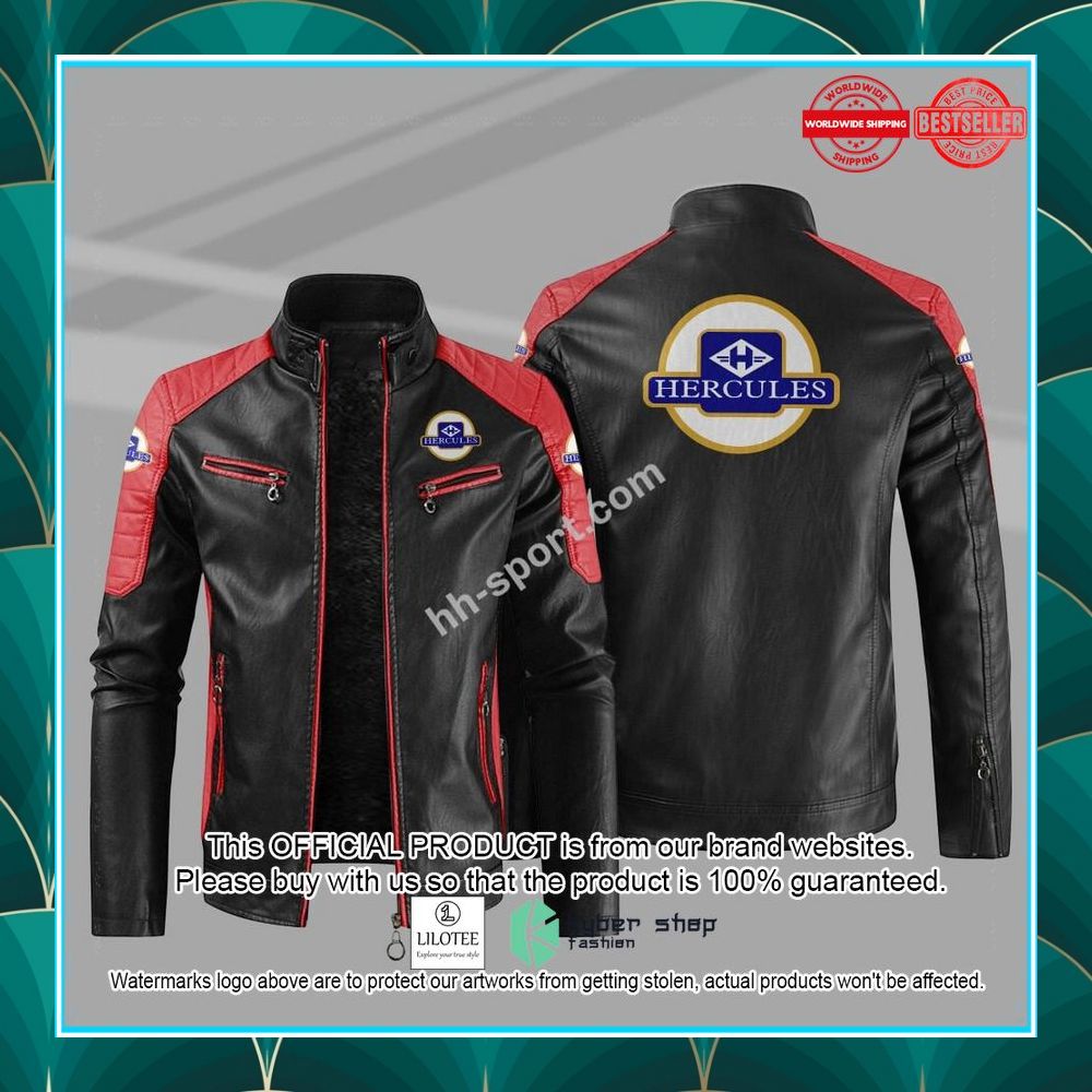 hercules motorcycle motor leather jacket 6 214