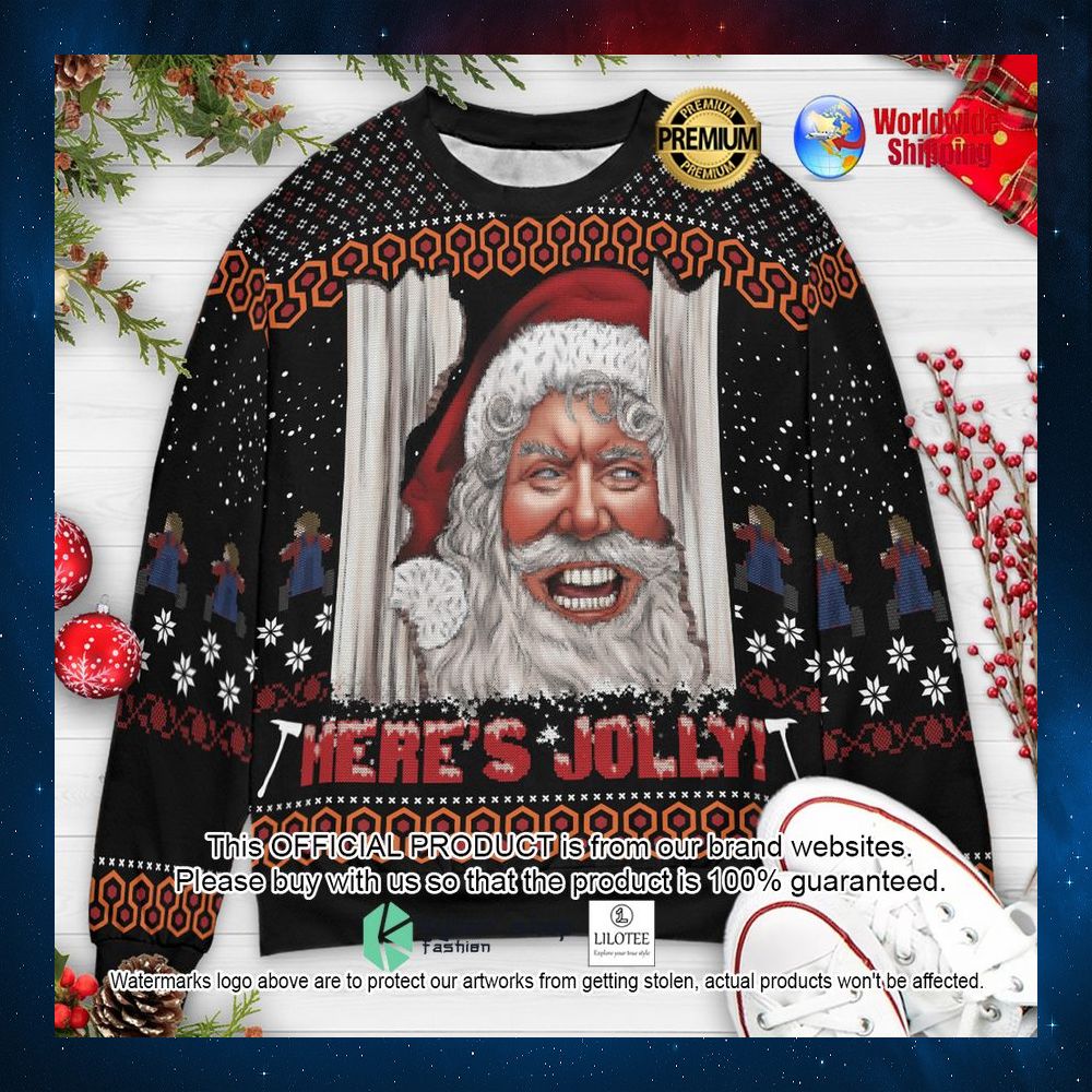 heres jolly jack nicholson the shining christmas sweater 1 898