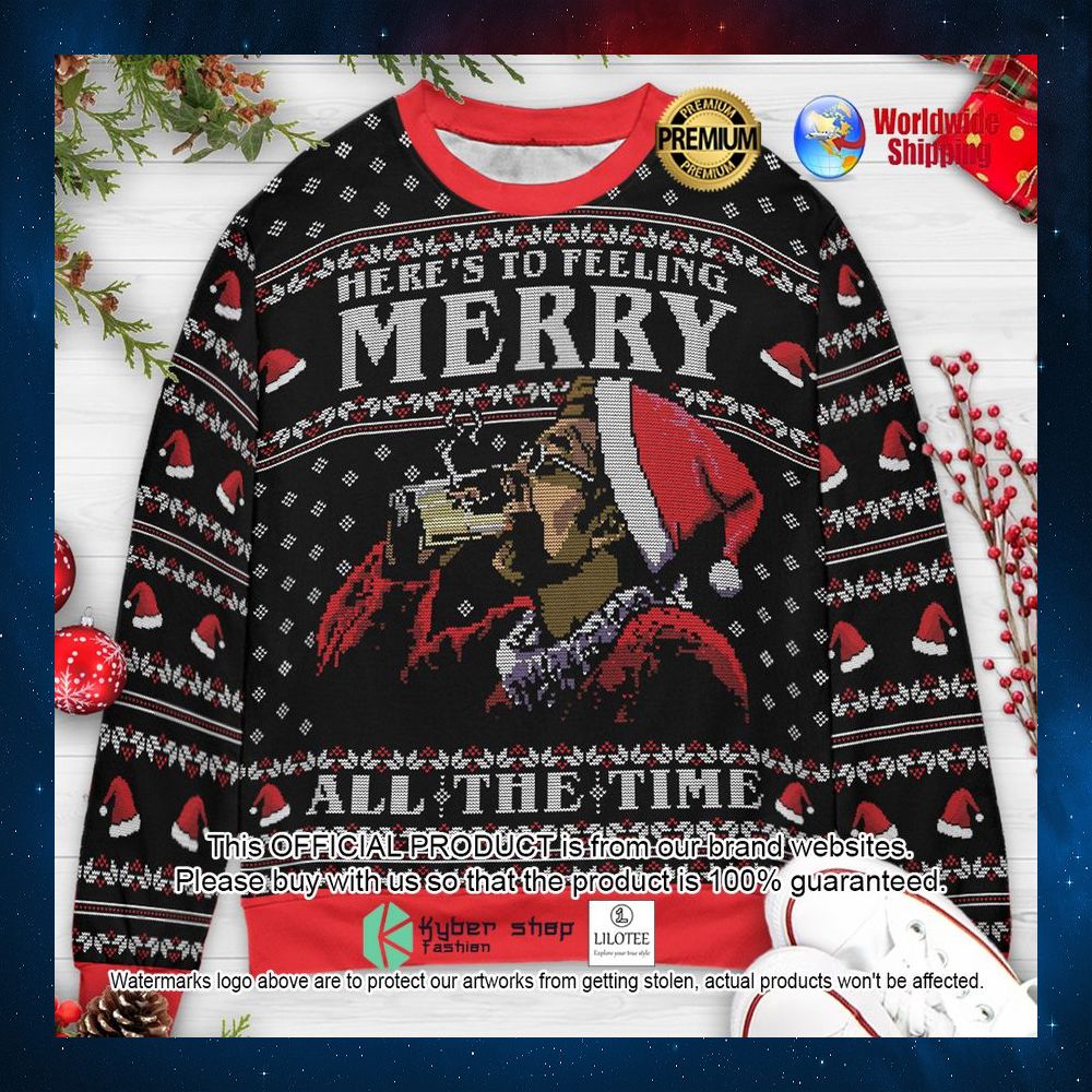 heres to feeling merry all the time kramer seinfeld christmas sweater 1 512