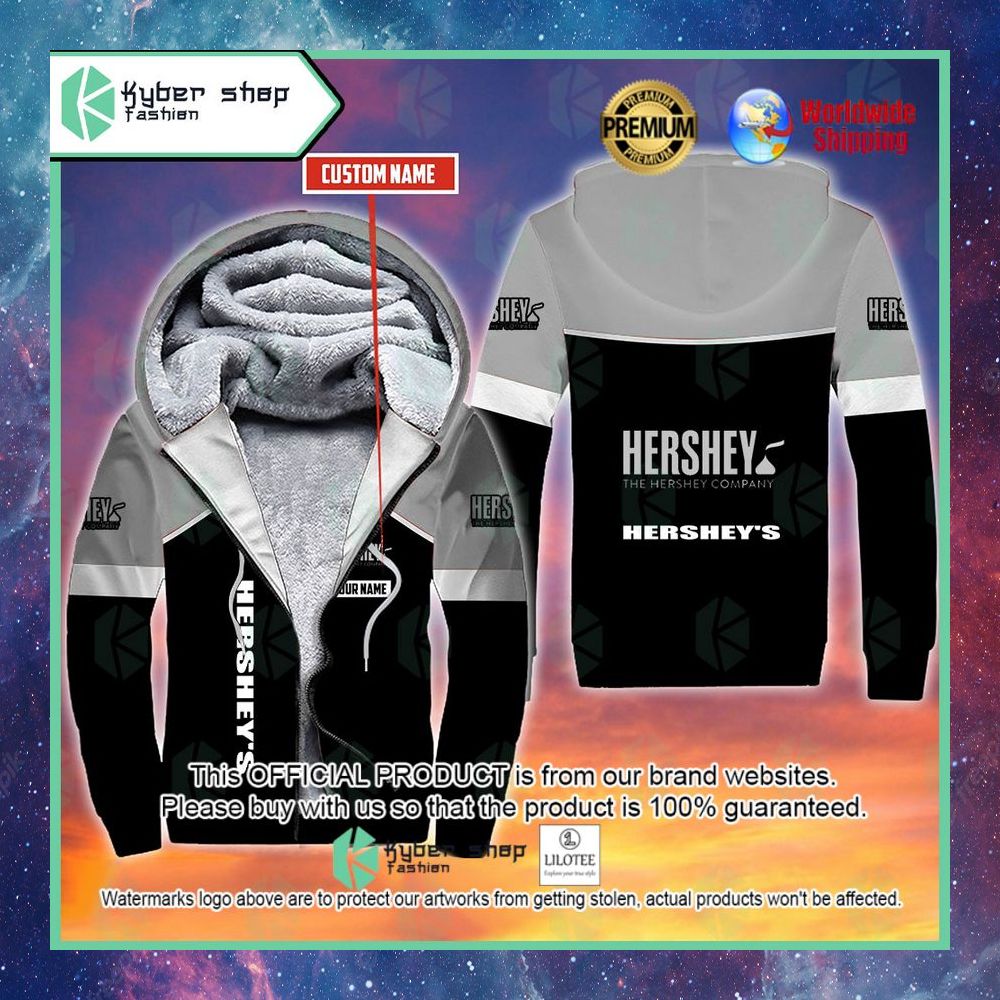 hersheys custom name 3d fleece hoodie 1 60