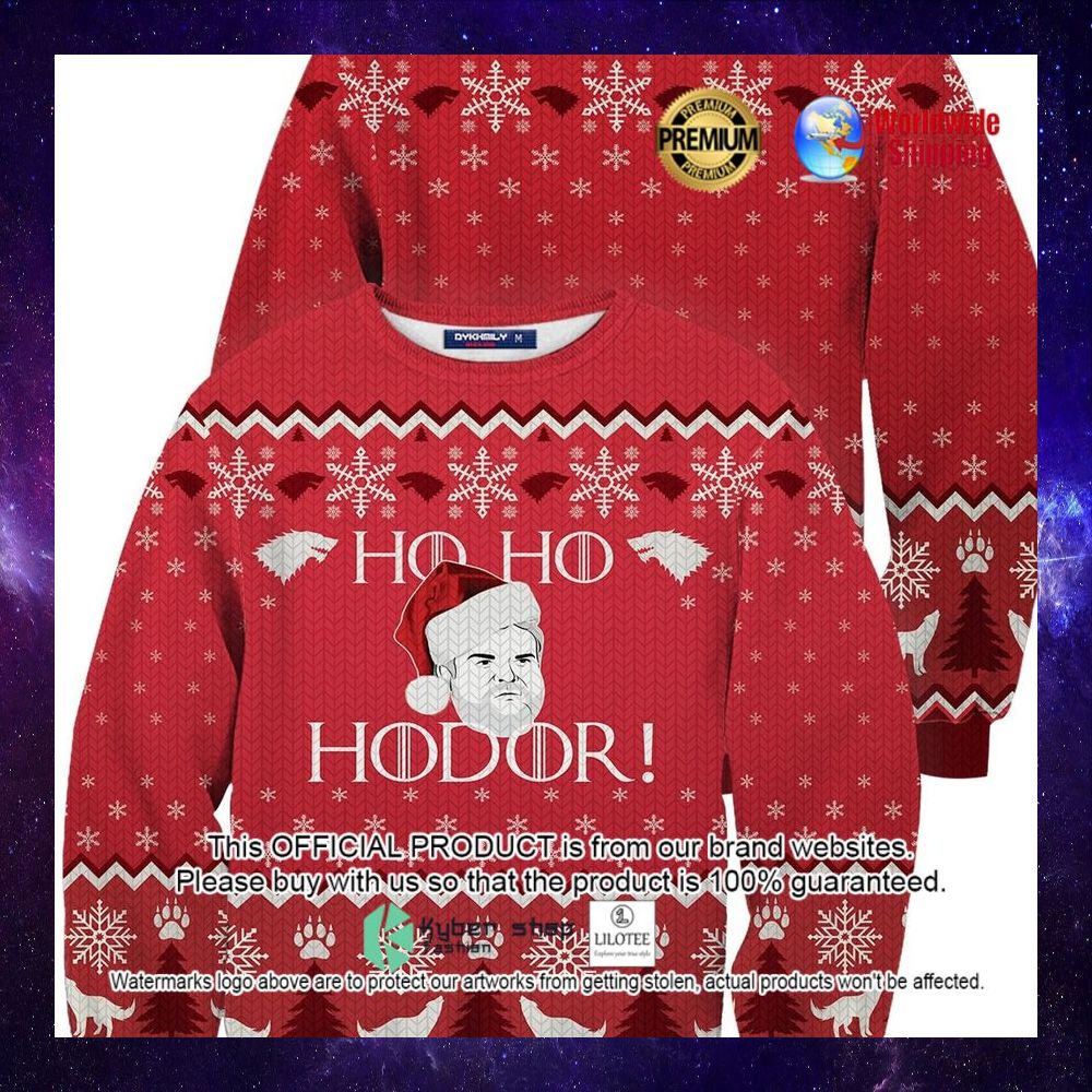 ho ho hodor game of thrones christmas sweater 1 752