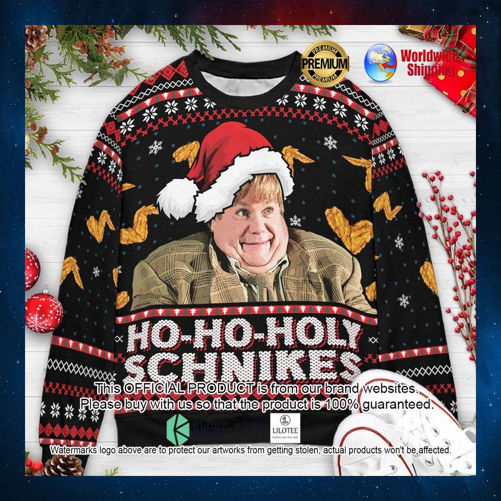 ho ho holy schnikes funny tommy boy christmas sweater 1 35