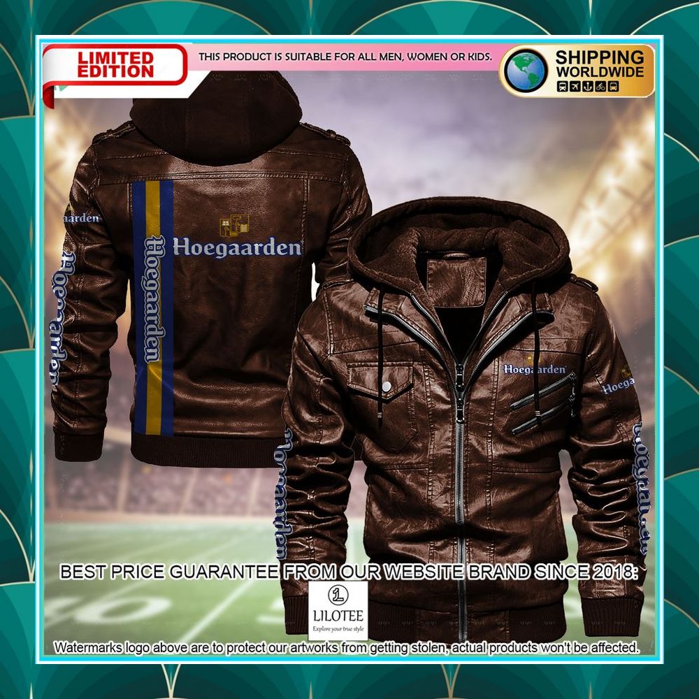 hoegaarden white leather jacket 1 439