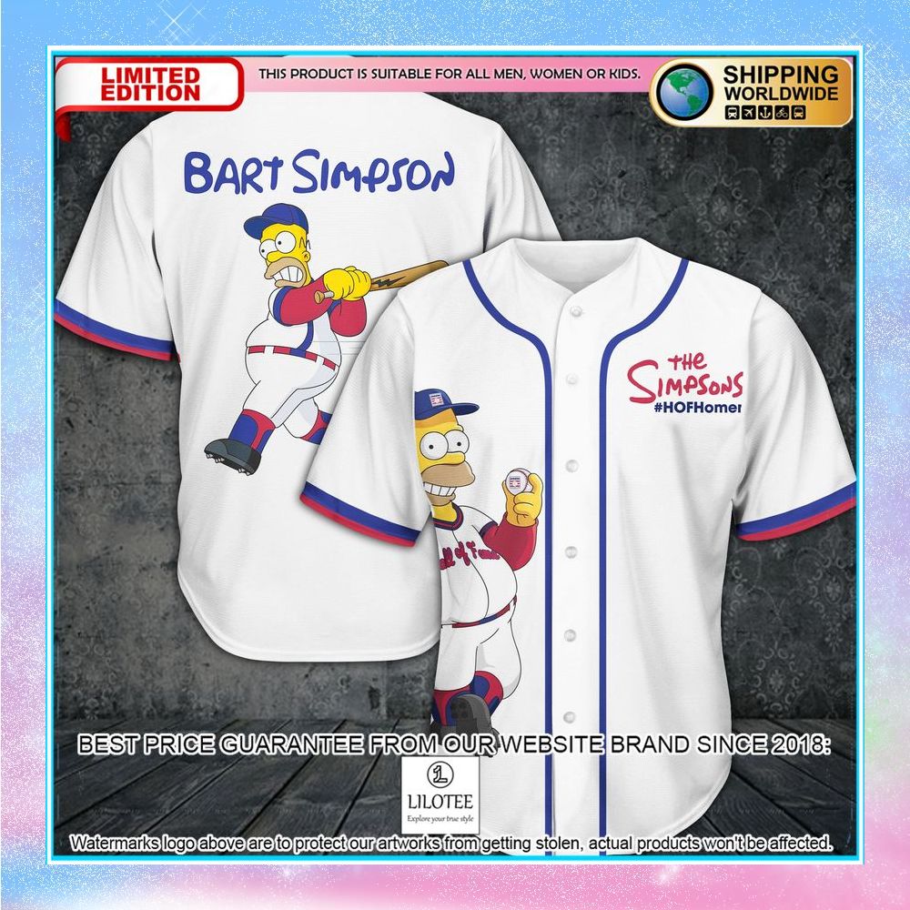homer simpson white baseball jersey 1 616