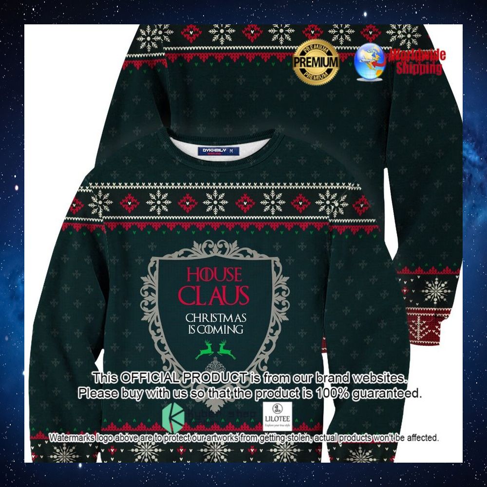 house claus christmas is coming christmas sweater 1 18