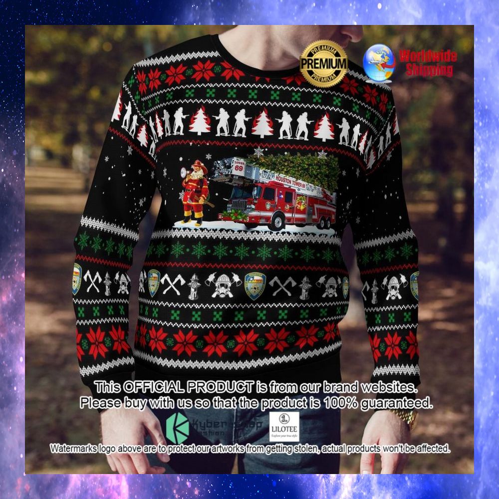 houston fire department ugly sweater 1 276