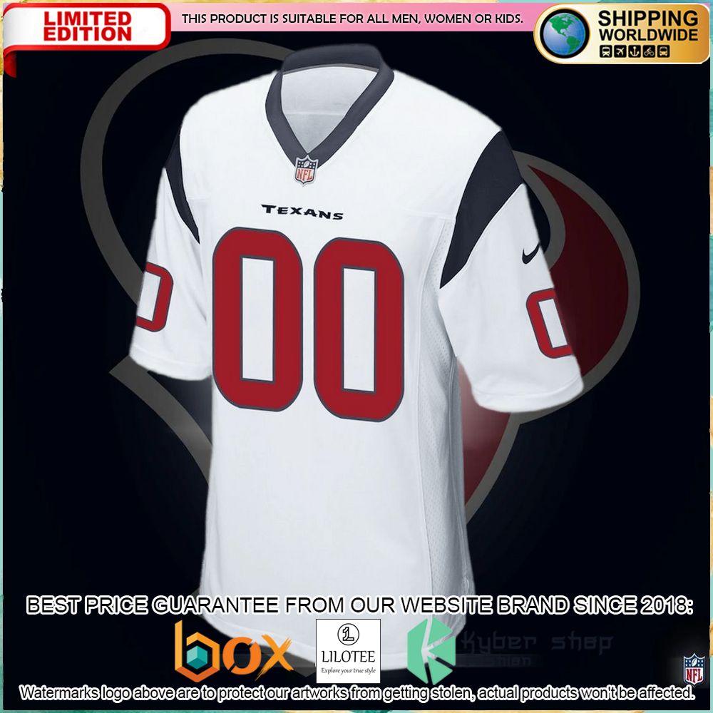 houston texans nike custom white football jersey 2 304