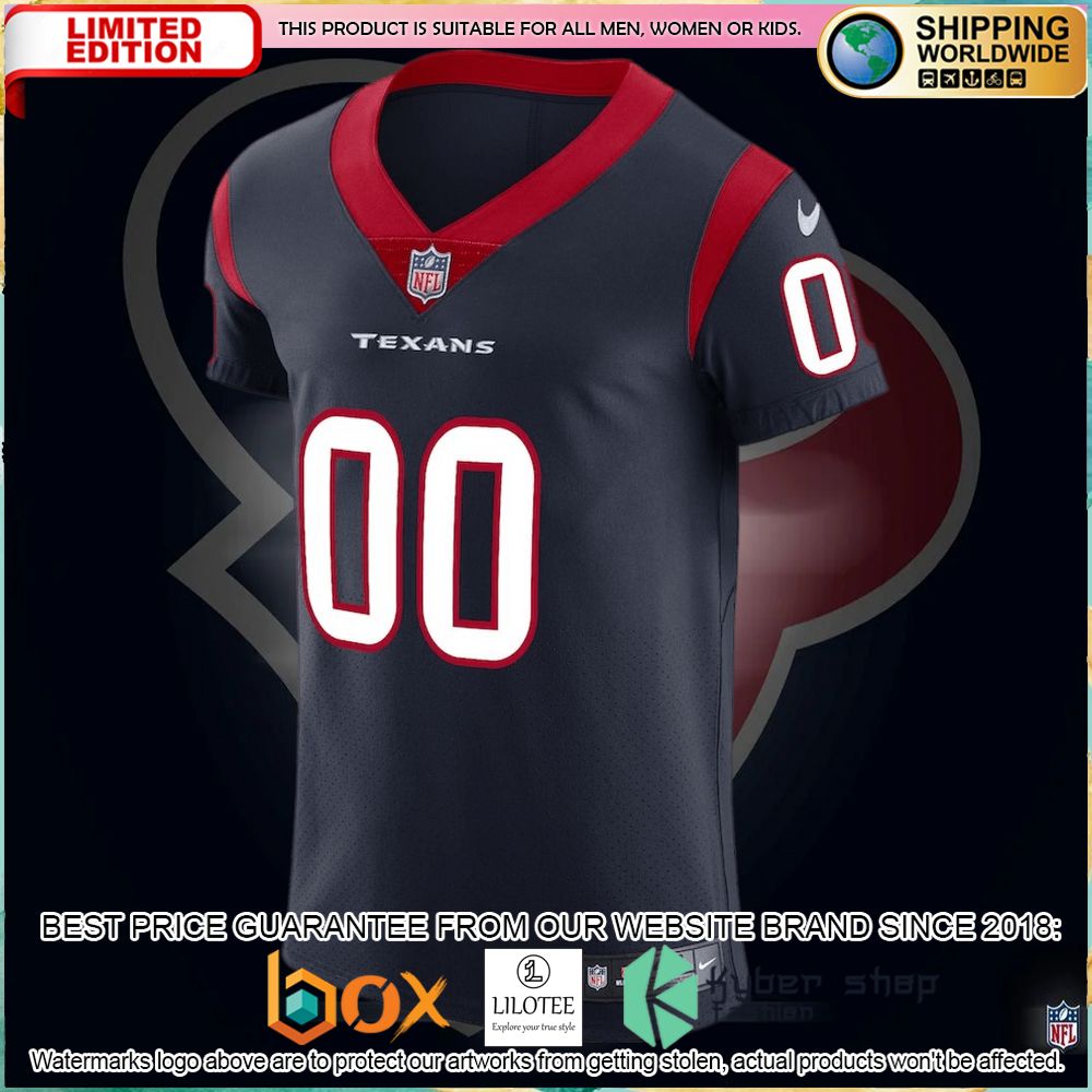 houston texans nike vapor untouchable elite custom navy football jersey 2 508
