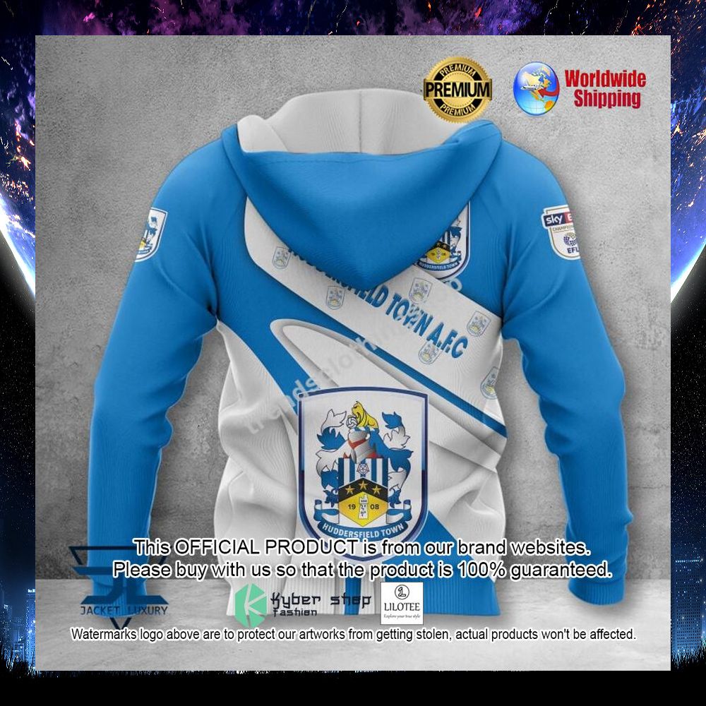 huddersfield town a f c blue white 3d hoodie shirt 2 110