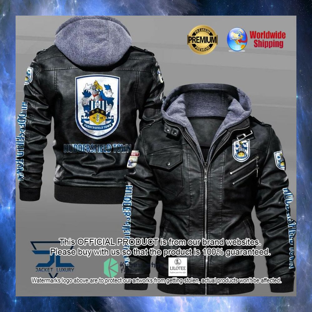 huddersfield town a f c leather jacket 1 693
