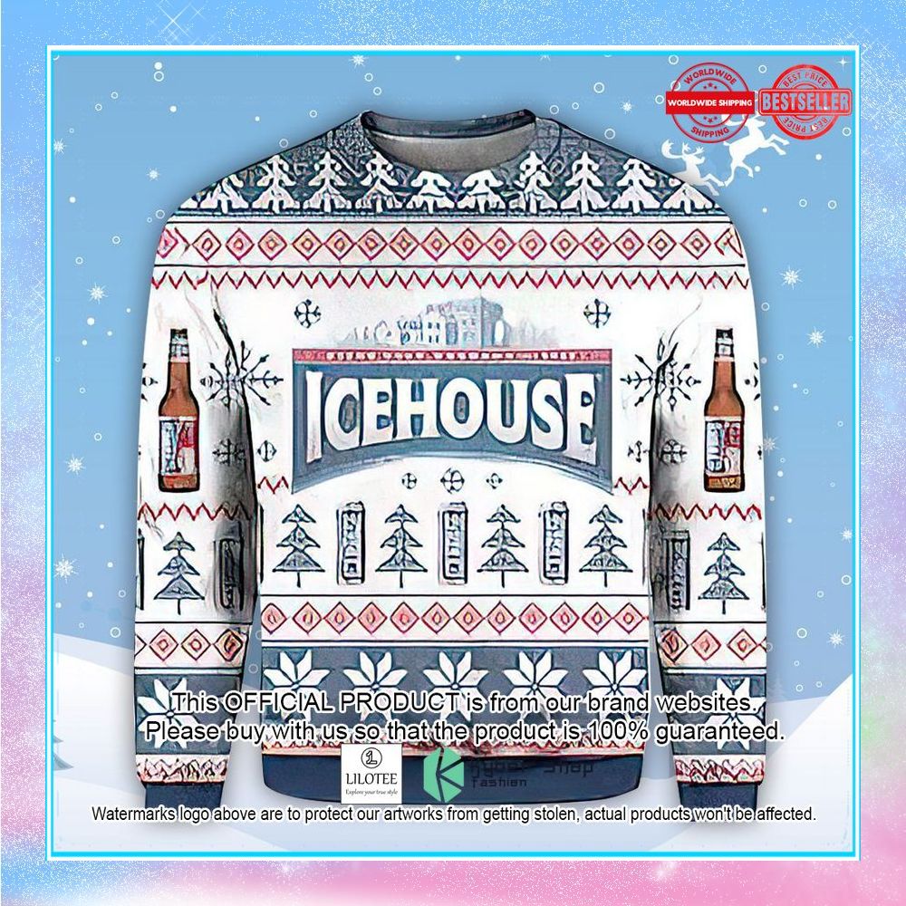 icehouse beer ugly christmas sweater 1 834