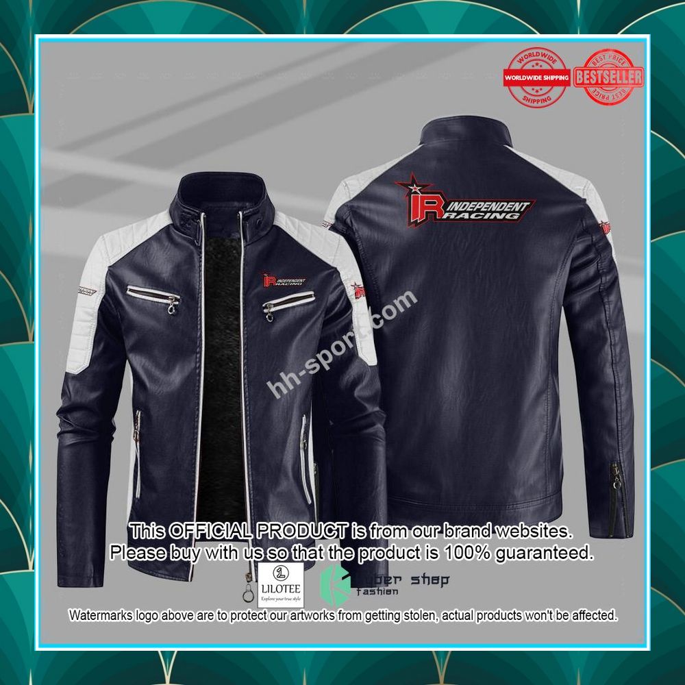 independent racing motor leather jacket 5 38