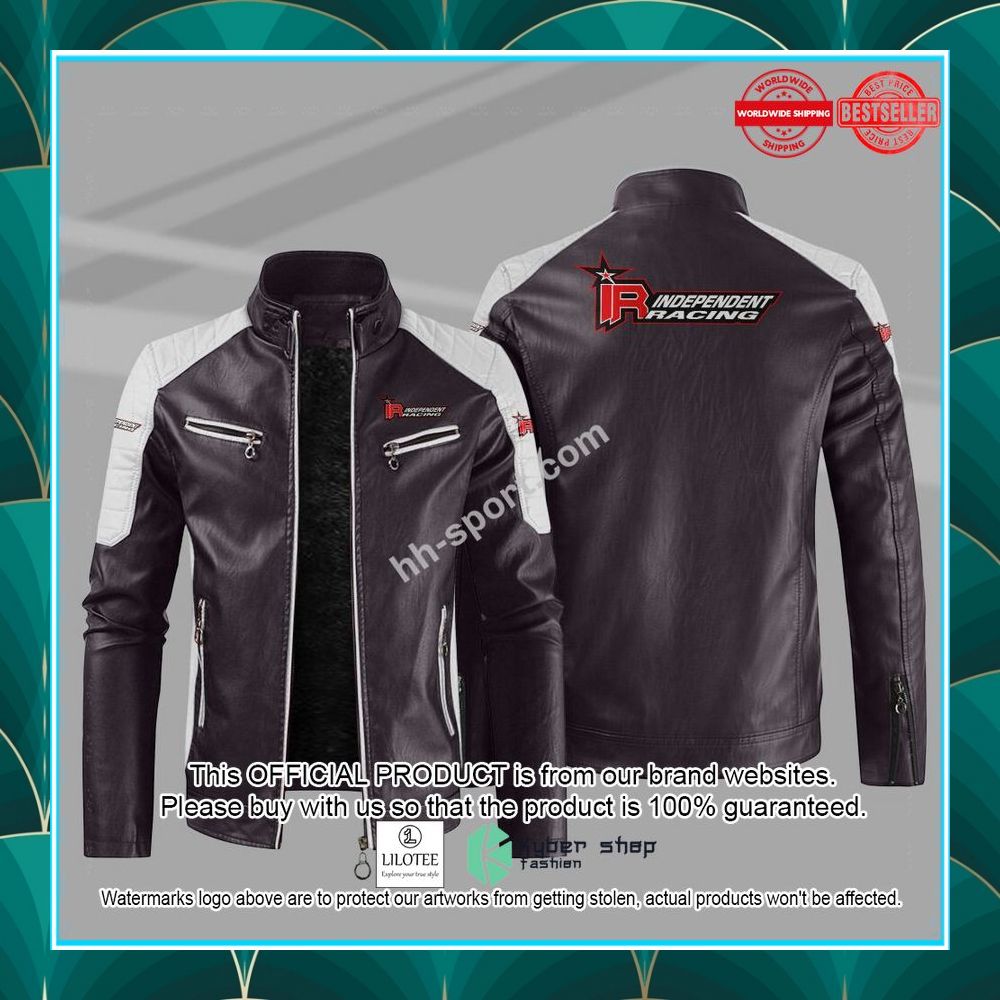 independent racing motor leather jacket 7 639