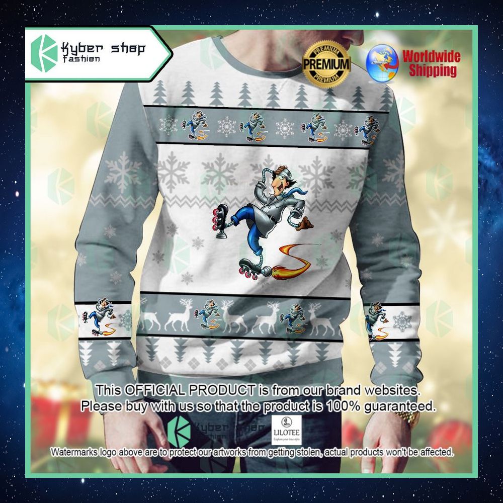 inspector gadget inspector gadget christmas sweater 1 630