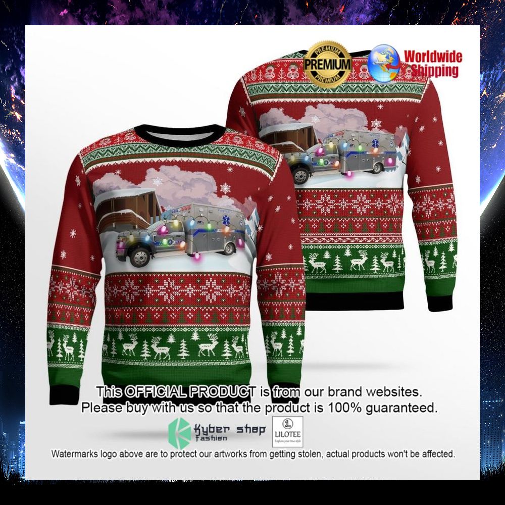 iowa west des moines emergency medical services ugly sweater 1 207