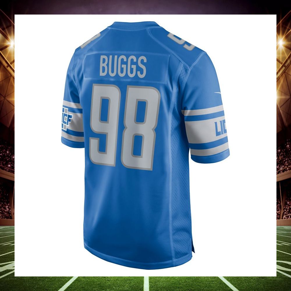 isaiah buggs detroit lions blue football jersey 3 473