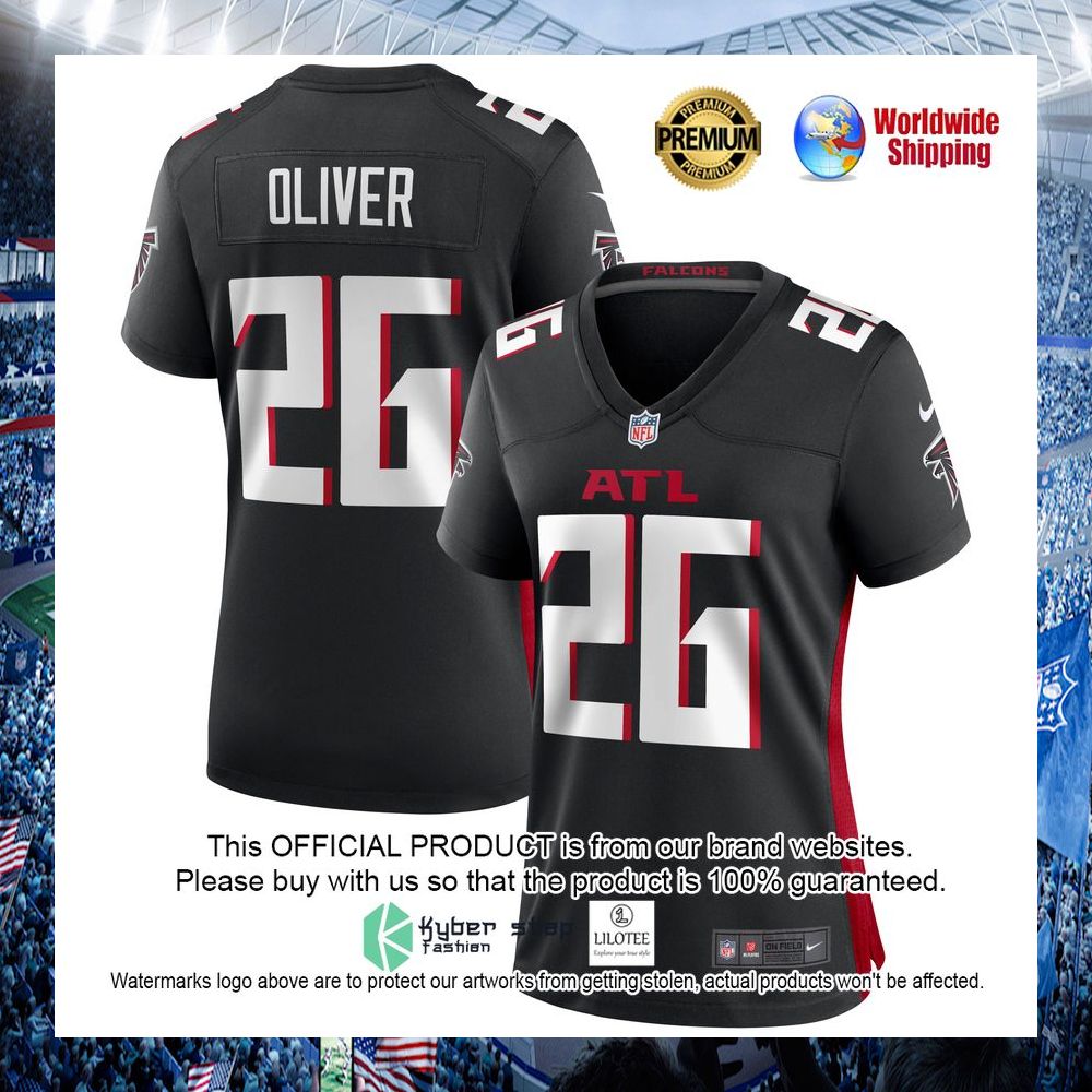 isaiah oliver atlanta falcons nike womens black football jersey 1 368