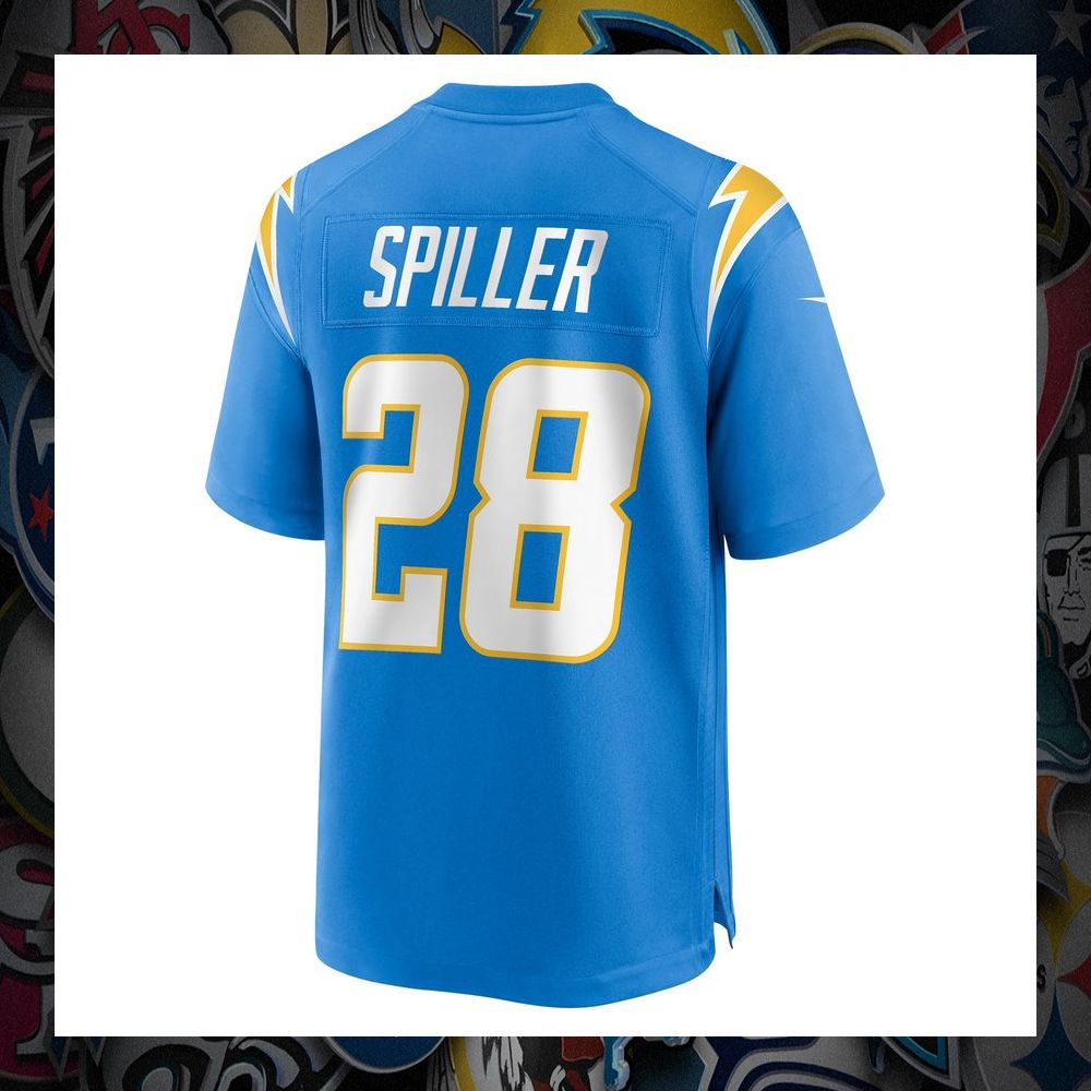 isaiah spiller los angeles chargers powder blue football jersey 2 637